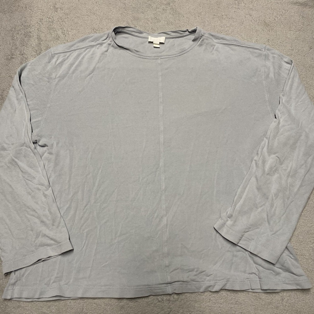 COS Shirt Womens Medium‎ Gray Long Sleeve Pullover Cotton Minimalist Capsule